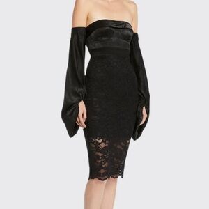 MISHA COLLECTION Off the Shoulder Midi Dress